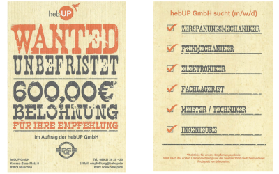 Wanted! 600 Euro Belohnung